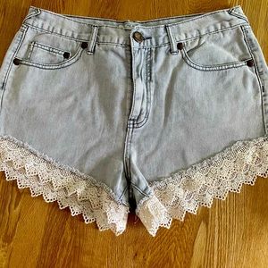Free People jean shorts